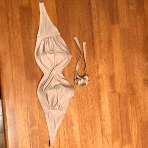 Victoria secret gold bandeau top